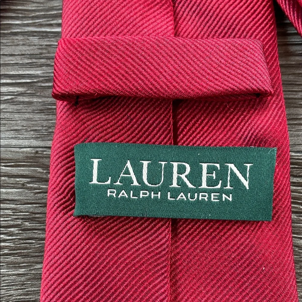 Lauren Ralph Lauren Big Boy Tie Classic Deep Red